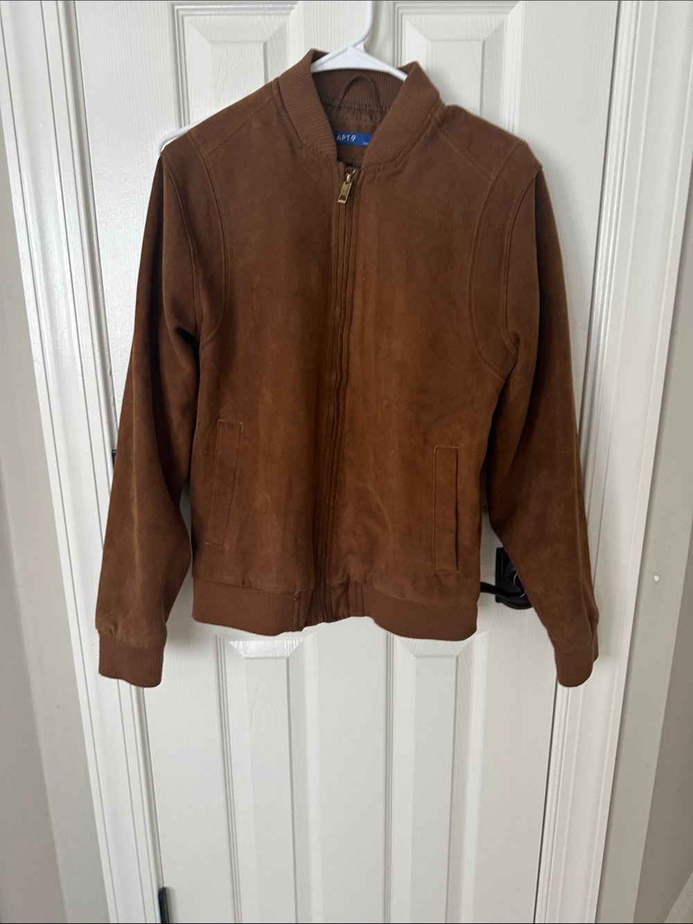 Apt. 9 Brown Suede Bomber Jacket